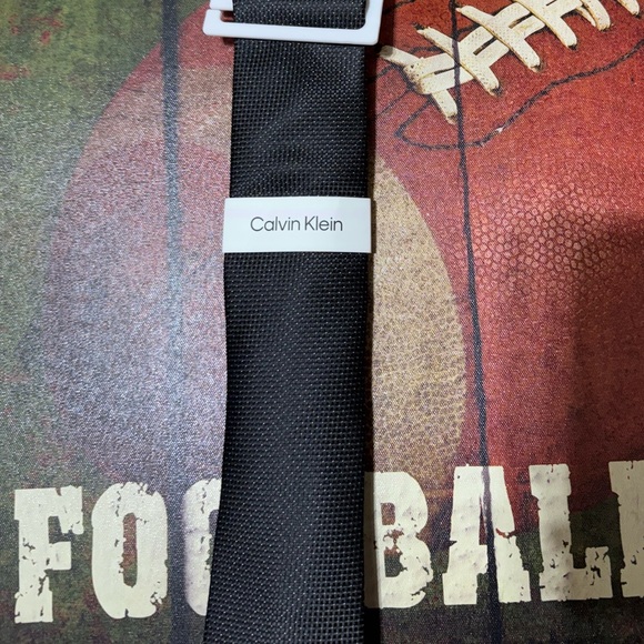 NEW CALVIN KLEIN X MEN SLIM TIE ALL BLACK SILK DOT SUIT CASUAL DRESS SHIRT PARTY - Picture 8 of 11